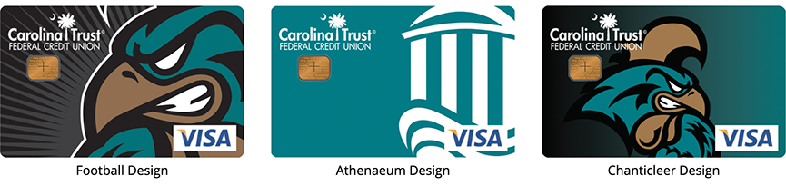 Coastal Carolina university credit cards at Carolina Trust Federal Credit Union